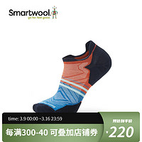 SMARTWOOL跑步功能定向减震图案船袜夏季薄美利奴羊毛户外袜1660、1659 脏橘色1660-L17 L（适合脚码42-45）