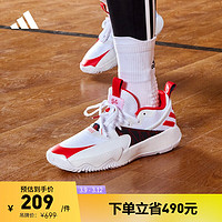 adidas利拉德CERTIFIED签名版实战篮球运动鞋男女阿迪达斯 白/黑/红 42.5(265mm)