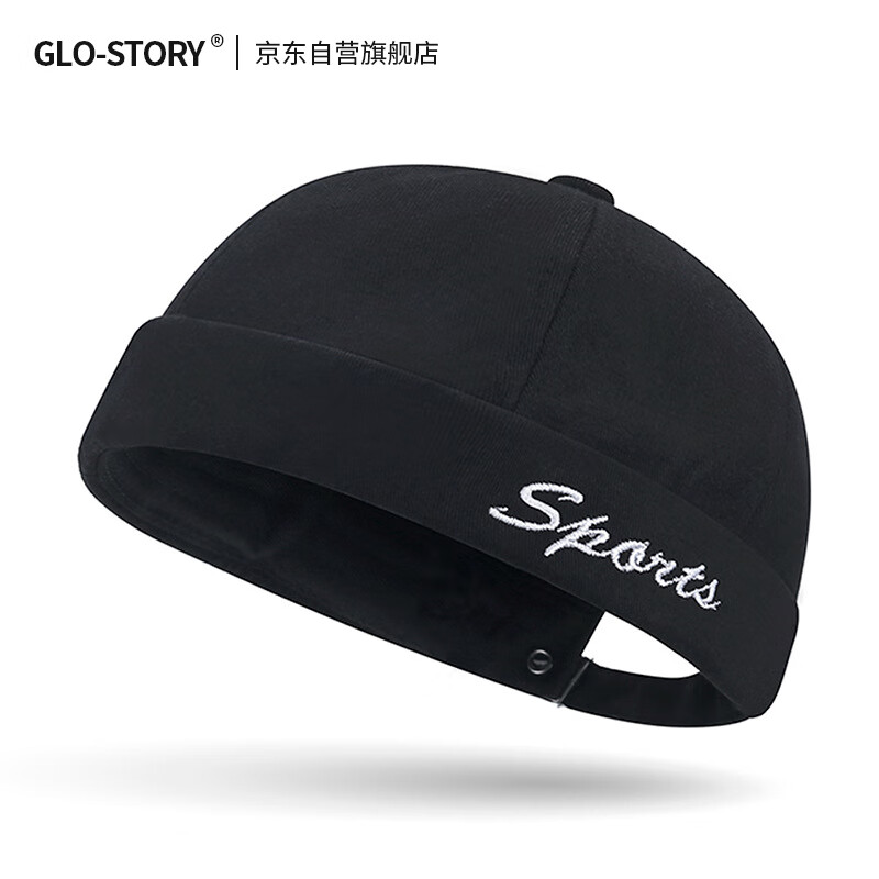 GLO-STORY文艺唐帽男女潮流嘻哈地主帽无檐瓜皮帽 MMZ834008