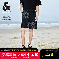 杰克·琼斯（JACK&JONES）男装男腰果花设计休闲沙滩裤外穿 E40 