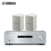 YAMAHA 雅马哈 A-S201+NS-AW194 音响音箱 壁挂会议音响套装 HIFI功放套装 音箱白色