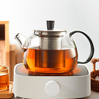绿珠玻璃茶壶耐高温大容量耐热煮茶壶泡茶家用烧水壶茶具套装单壶
