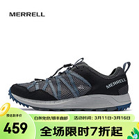 MERRELL 迈乐 男女款户外涉水鞋WILDWOOD休闲徒步速干舒适透气轻便溯溪鞋 J036115 深灰兰（男）