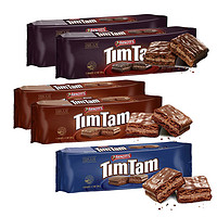 黑卡会员：ARNOTT'S 雅乐思 TimTam雅乐思 进口办公室巧克力零食饼干 200g×5袋 黑巧克力饼干