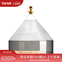 KARTELL新品意大利原装进口创意餐桌容器糖果罐储物罐TRULLO 透明烟灰色