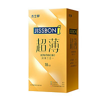 jissbon 杰士邦 安全套 润薄三合一 共18只