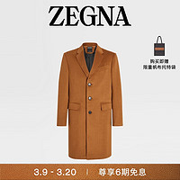 杰尼亚（Zegna）24春夏深 Foliage 色 Oasi Cashmere 大衣699518A6-42AL20-54