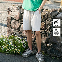 【轻透气系列】Gap男装亚麻 混纺直筒短裤847749夏季舒爽休闲裤