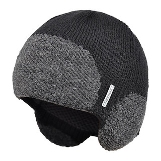 88VIP：KENMONT 卡蒙 帽子护耳针织帽户外男士冬季韩版毛线帽保暖套头帽