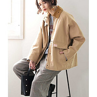 JAVA 佳沃 日本直邮Java 女士棉质保暖工作夹克 休闲宽松设计 多口袋细节 男