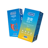 durex 杜蕾斯 避孕套激爽四合一+大胆爱34只组合 送2只