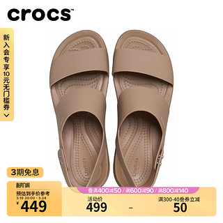 crocs 卡骆驰 布鲁克林系列厚底凉鞋户外坡跟鞋松糕鞋女鞋|206453