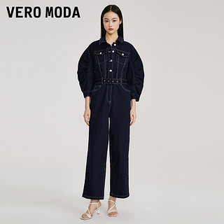 VERO MODA 连体裤2023新款休闲百搭时尚设计牛仔直筒连身裤女