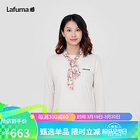 LAFUMA乐飞叶长袖T恤女 户外2024春季速干防晒UPF40+圆领 LFTS4AL20 象牙白TW 170/88A（40）