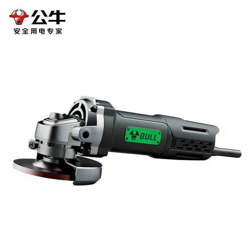 公牛电动工具850瓦100mm小角磨机后开关GJM850-100、GJM850-100C 850W 100mm角向磨光机（侧开关）