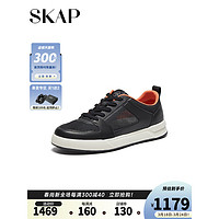 圣伽步skap2024春季透气网面轻质男休闲板鞋A5K05AM4 黑色 40