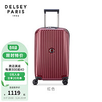 DELSEY 戴乐世 新款DELSEY原C登机密码箱旅行箱2173 深红色 20寸，可扩容，出行3-5天