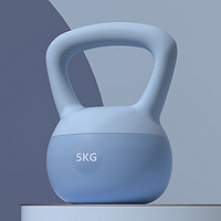 Ma fitness 壶铃女士软提壶哑铃5kg10公斤练臀胡玲深蹲器械 软壶铃5KG（约11磅）-蓝色 5kg -海洋蓝
