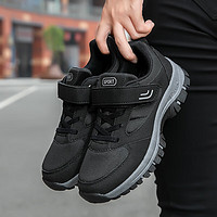Pounise 朴尼斯 中老年健步鞋休闲运动旅游舒适妈妈鞋 PXE-906 黑色 39