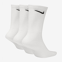 NIKE 耐克 襪子男女同款情侶襪新款三雙裝籃球運動襪SX7676-100