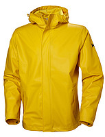 移动专享、移动端：哈雷汉森 男士Moss连帽防水防风雨夹克,精华黄色,中