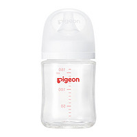 Pigeon 贝亲 婴儿宽口径玻璃奶瓶 160ML配S奶嘴