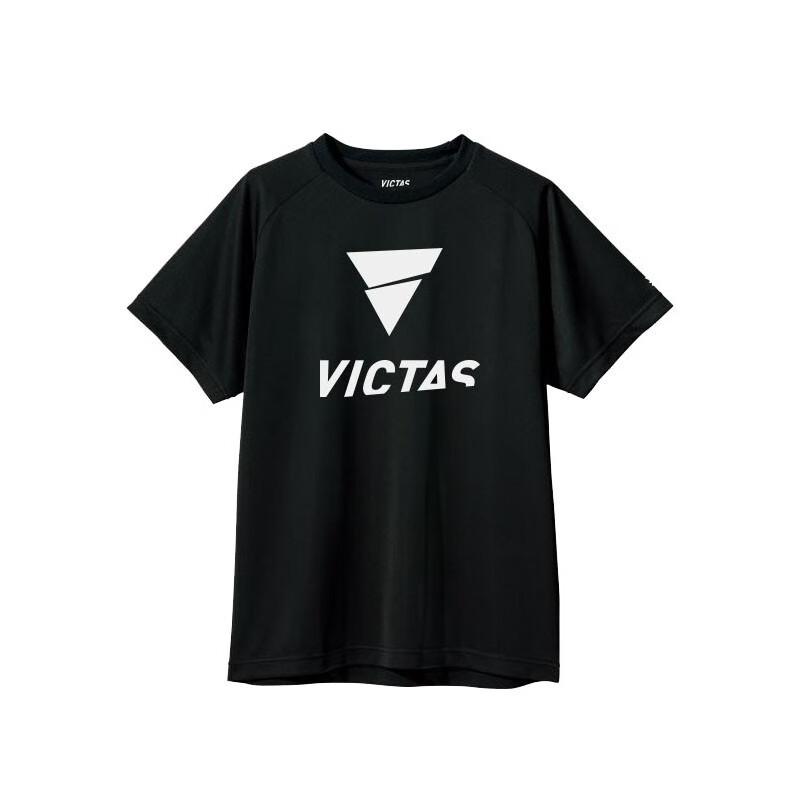 Victas victas维克塔斯乒乓球服短袖衣服比赛服运动T恤086504 黑色 L/175