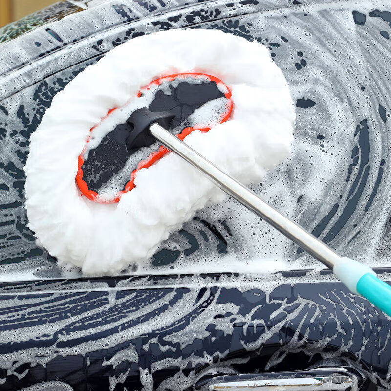 KITC创意家居洗车刷子软毛除尘掸子伸缩擦车拖把长柄清洁工具 整套洗车刷(短款1.05米)