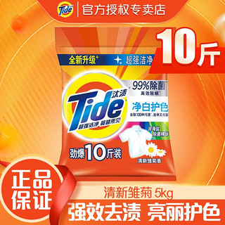 Tide 汰渍 洗衣粉清新雏菊香持久留香无磷清 共10斤 1袋