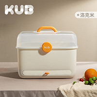 KUB 可優比 嬰兒多功能奶瓶收納箱瀝水架帶蓋防塵收納盒 洛克米
