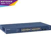 NETGEAR 美国网件 网件GS724T v4千兆24口+2SFP企业网络网管交换机监控