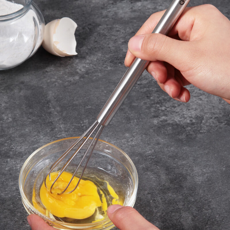学厨304不锈钢小号打蛋器手动搅拌棒家用烘焙工具搅拌器奶油打发
