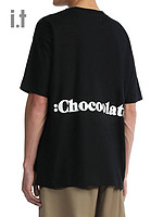 :CHOCOOLATE it :CHOCOOLATE男装短袖T恤夏休闲潮流logo印花无性别T恤1281XSI