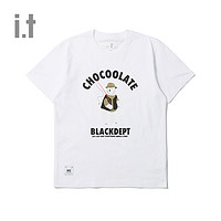 :CHOCOOLATE it :CHOCOOLATE男装短袖T恤时尚夏季新品休闲活力北极熊印花U02K