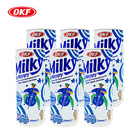 OKF 韩国进口 牛奶苏打饮料250ml*6罐