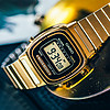 CASIO 卡西欧 复古小方表手表女Casio小金表运动休闲电子手表LA670WGA-9D