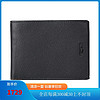 TUMI 途明 钱包女式Nassau Double Billfold纹理皮革钱包 短款钱包 Black Textured O 默认颜色