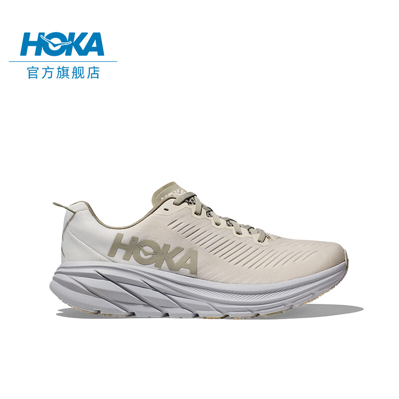 HOKA ONE ONE男女款夏季林康3公路跑步鞋RINCON3减震回弹耐磨防滑 【】麦青色/橡木白-男 41