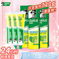 百亿补贴：DARLIE 好来 黑人牙膏双重薄荷225g清新口气防蛀去牙渍家庭装正品