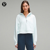 lululemon丨Scuba 女士宽松款半拉链连帽衫 透气 LW3DM4S 透明蓝 线上专售 XS/S