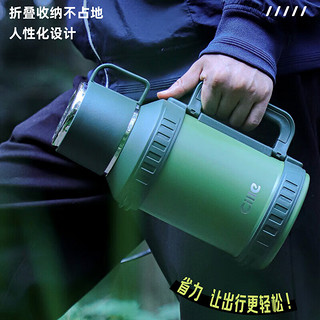 cille 希乐 保温壶杯大容量不锈钢便携水壶男女户外旅行壶车载热水瓶 绿2.5L