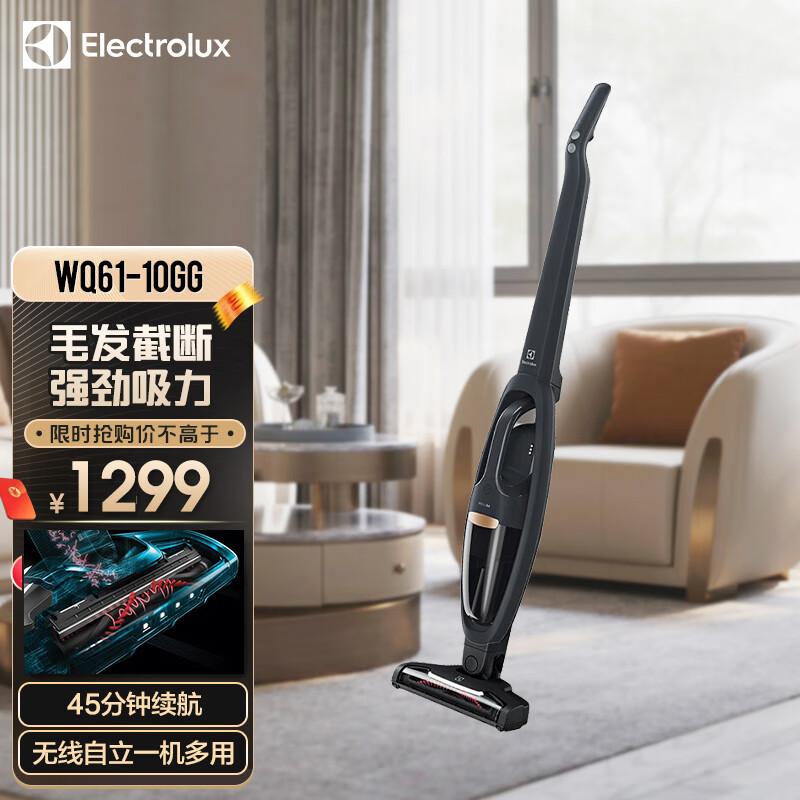  Electrolux/伊莱克斯 5重过滤 无线吸尘器  2个