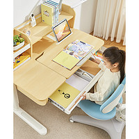 家装季、PLUS会员：Panasonic 松下 儿童学习桌椅套装 实木电动桌+护脊追背椅 115cm