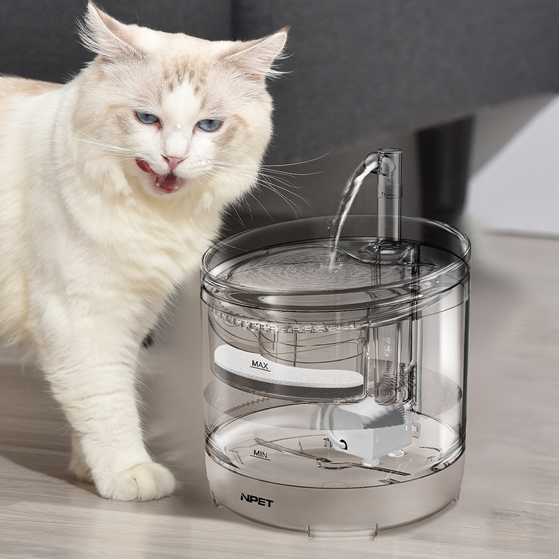 NPET猫咪饮水机自动循环宠物饮水器流动自动喂水器不插电猫喝水盆
