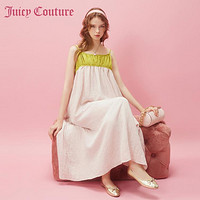 Juicy Couture 橘滋 浅夏沁心Logo金属牌吊带连衣裙