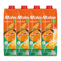 Malee 玛丽 泰国进口果汁饮料 塞那蓬橙汁 大瓶聚会宴席餐饮装1L*4
