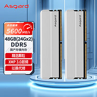 Asgard 阿斯加特 48GB(24GBx2)套装 DDR5 5600 台式机内存 海拉系列