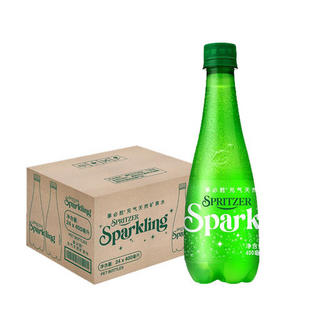 事必胜  进口Sparkling无糖气泡水  400ml*6瓶