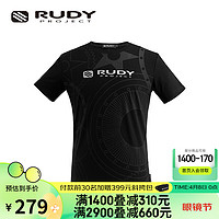 Rudy Project 璐迪 RUDY POJECT短袖T恤男子夏季新款运动短袖T恤 黑色 XL