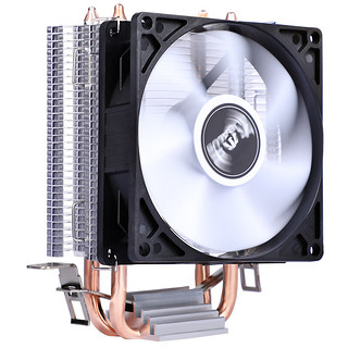 BUBALUS 大水牛 T20Pro CPU风冷散热器(2热管/支持Intel/AMD多平台/9cm炫彩风扇/电脑主机箱散热) T20